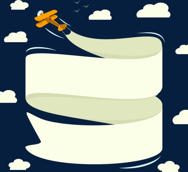 650x596 Cartoon Airplane Banner Curtain, Cartoon Vector, Airplane Vector