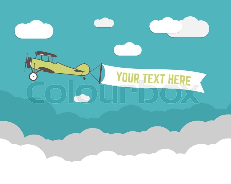 800x640 Vintage Airplane Banner And Travel Infographics With Empty Form