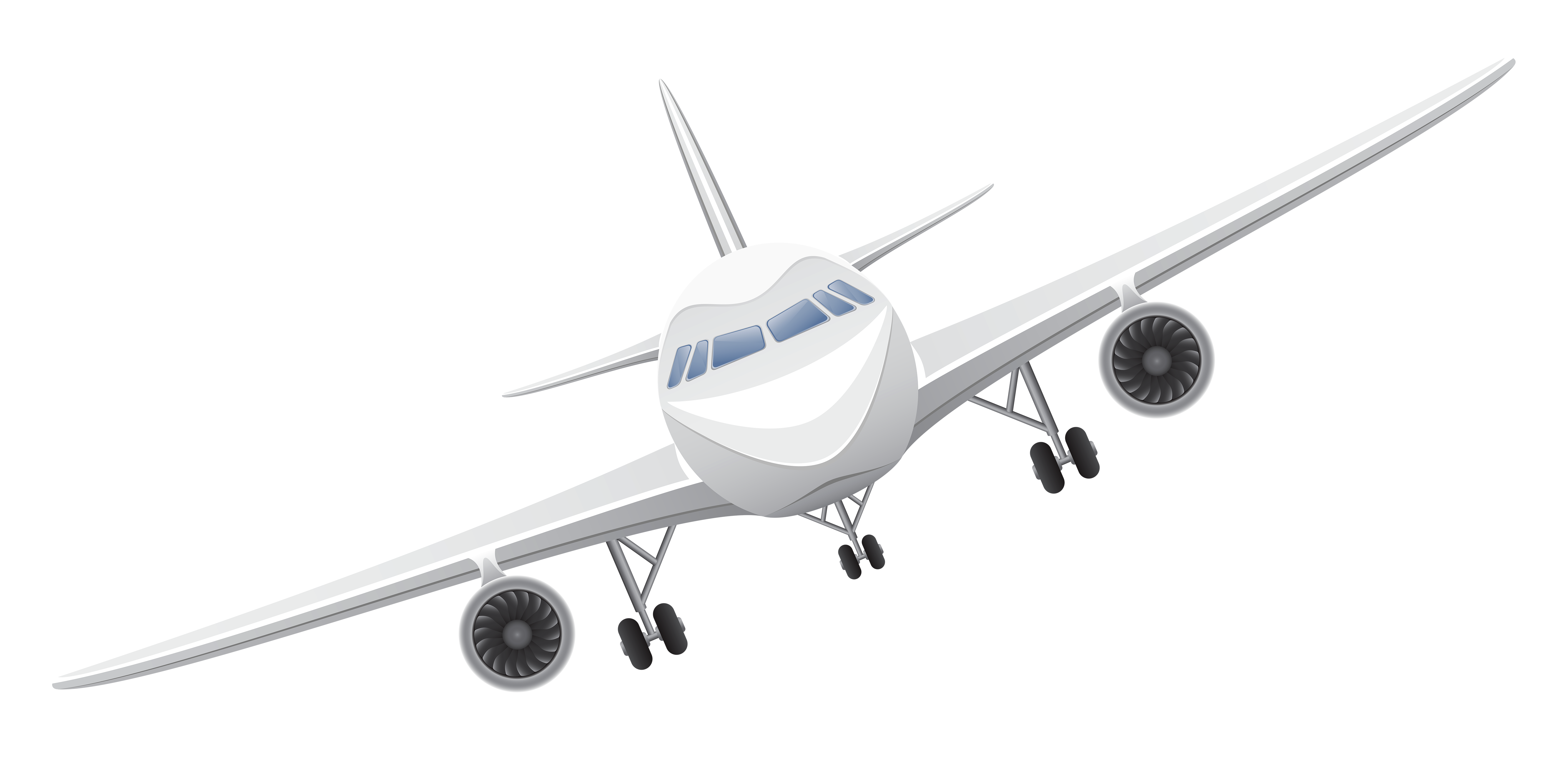 5329x2617 White Airplane Transparent Png Vector Clipartu200b Gallery