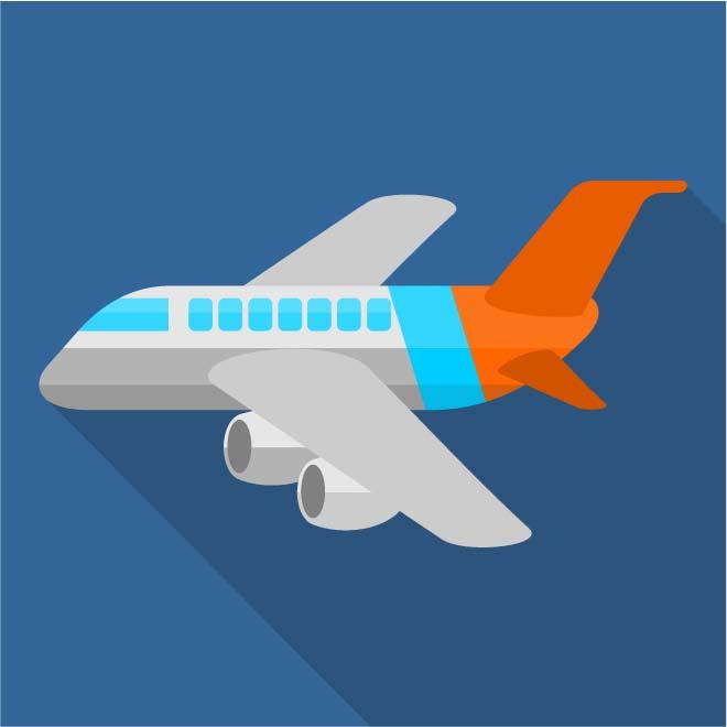 660x660 Airplane Icon Vector