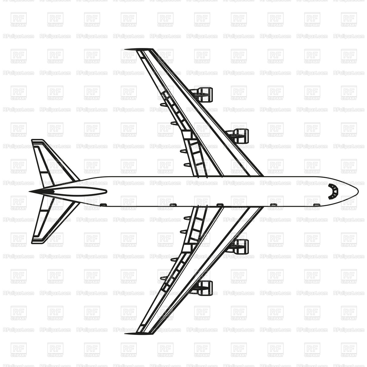 1200x1200 Airplane Outline Icon Vector Image Vector Artwork Of