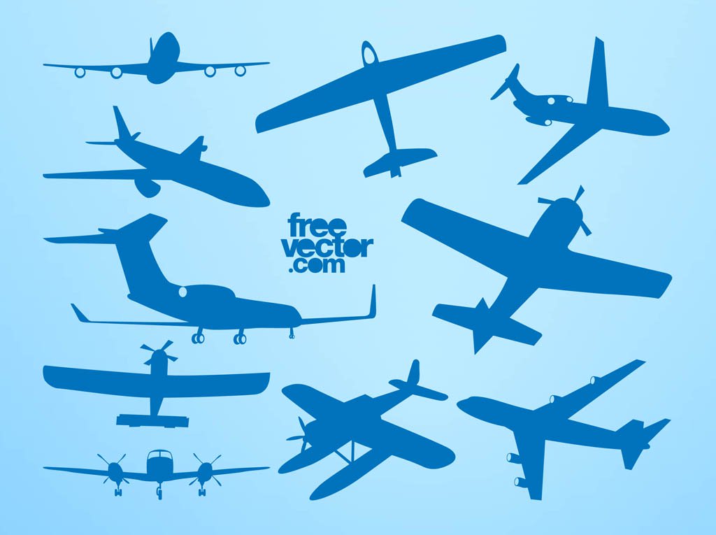 1024x765 Airplane Silhouettes Vector Art Amp Graphics