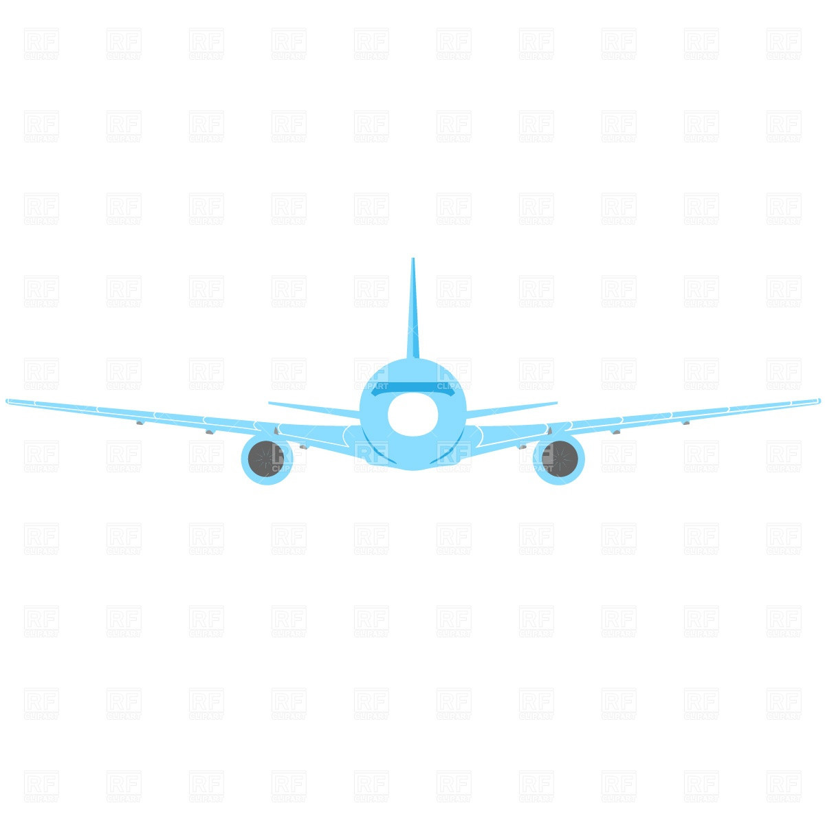 1200x1200 Airplane Vector Free
