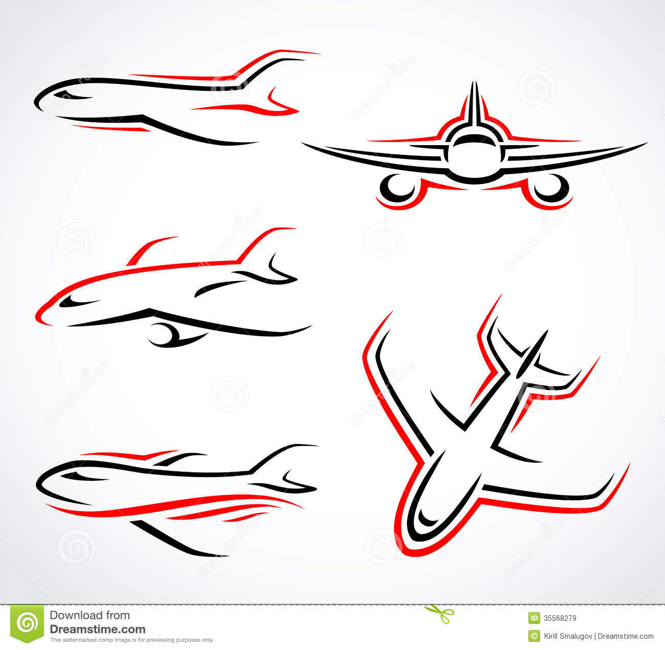 1300x1272 Airplane Vector Free