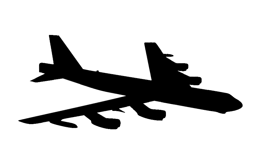 1002x633 B 52 Aircraft Vector Dxf File Free Download