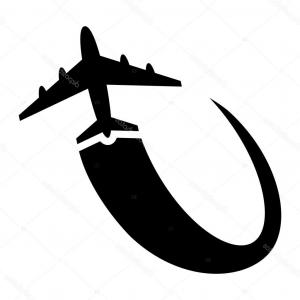 300x300 Simple Black Propeller Plane Icon On White Vector Lazttweet