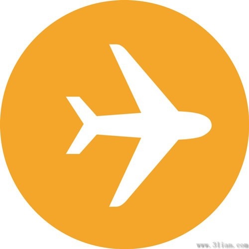 500x500 Vector Airplane Icon Vector Free Vector In Adobe Illustrator Ai