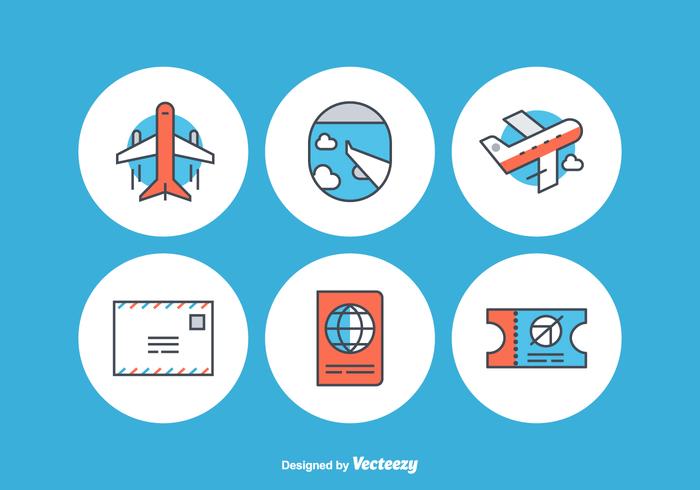 700x490 Free Airplane Vector Icons
