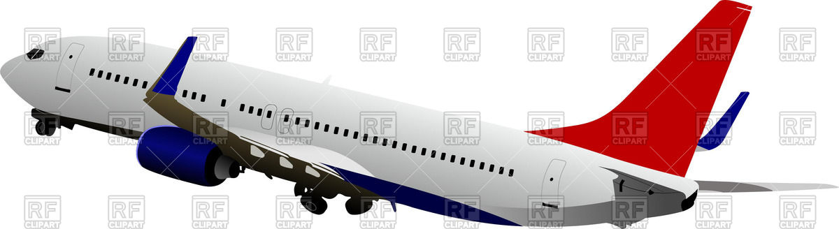 1200x328 Passanger Airplane Vector Image Vector Artwork Of Transportation