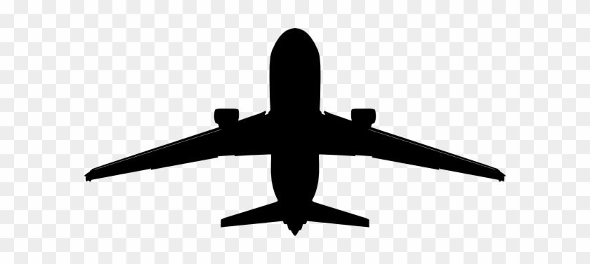 840x377 Airplane Clipart Black And White