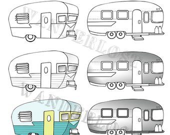 340x270 Airstream Clip Art Etsy