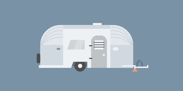 600x300 Best Flat Illustration Airstream Renting Vector Images On