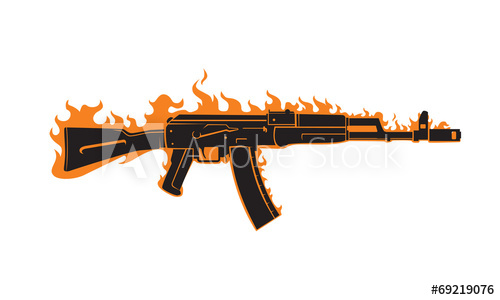 500x300 Ak 47 Vector