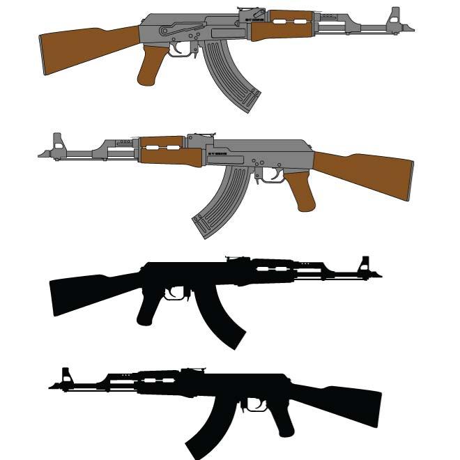 660x660 Automatic Rifle Ak 47
