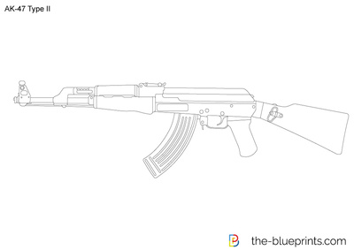 400x283 Ak 47 Type Ii Vector Drawing