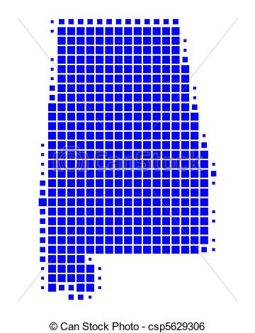 360x470 Map Of Alabama Clip Art Vector