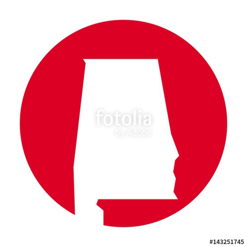 500x500 Alabama Logo Vector. Map Vector. Stock Image And Royalty Free
