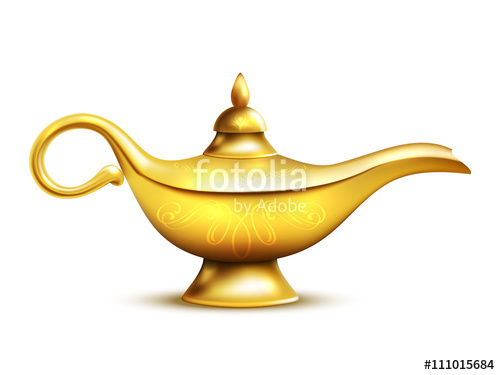 500x375 Aladdin Lamp Isolated Icon Stock Image And Royalty Free Vector