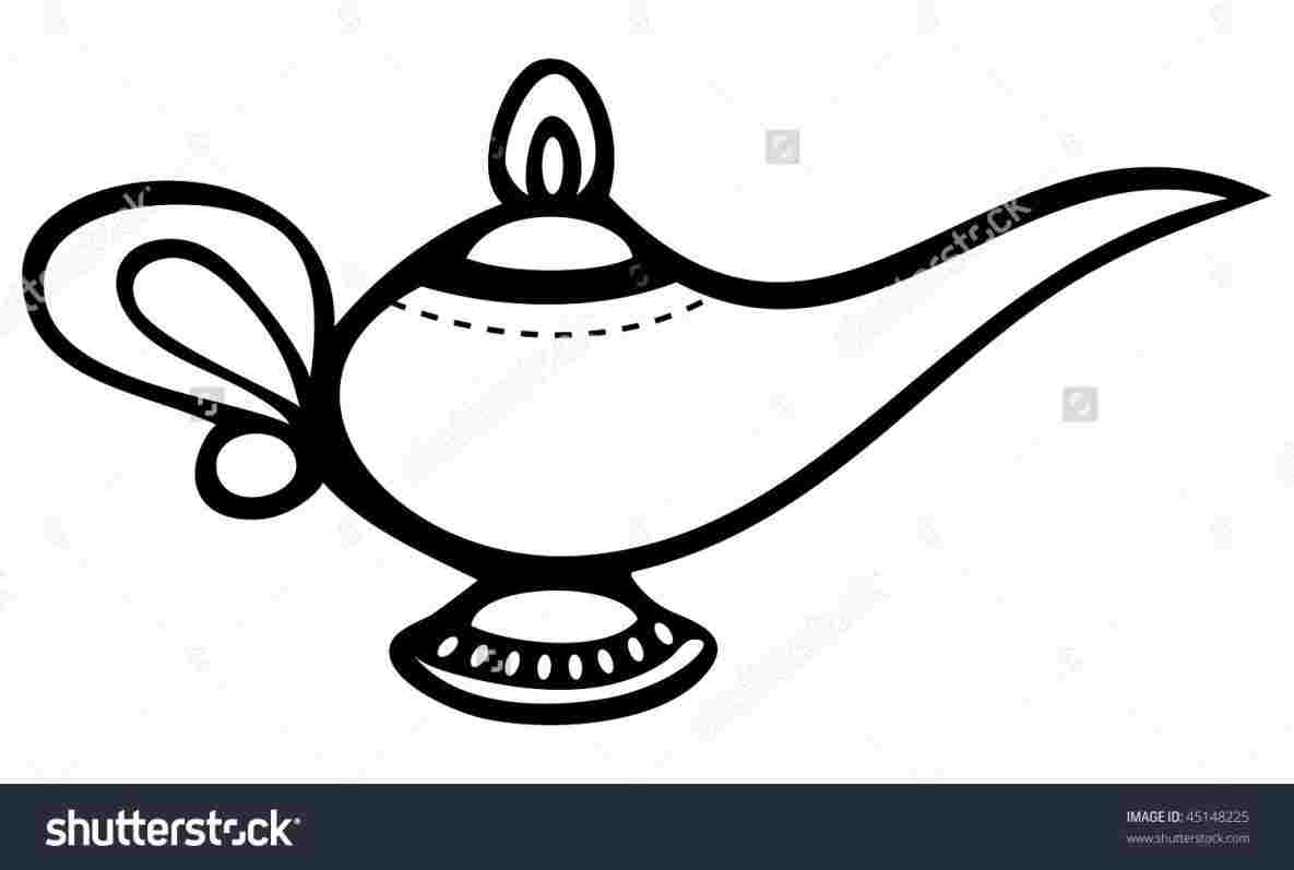 Aladdin Lamp Vector at GetDrawings | Free download