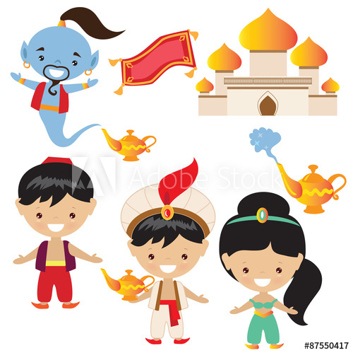 500x499 Aladdin Vector Illustration