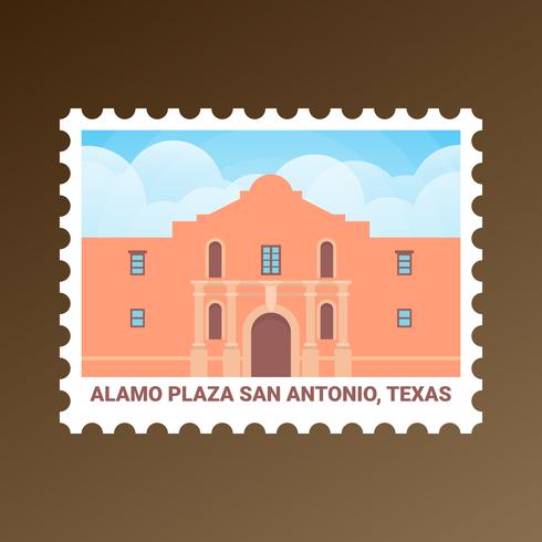 490x490 Alamo Plaza San Antonio Texas United States Stamp