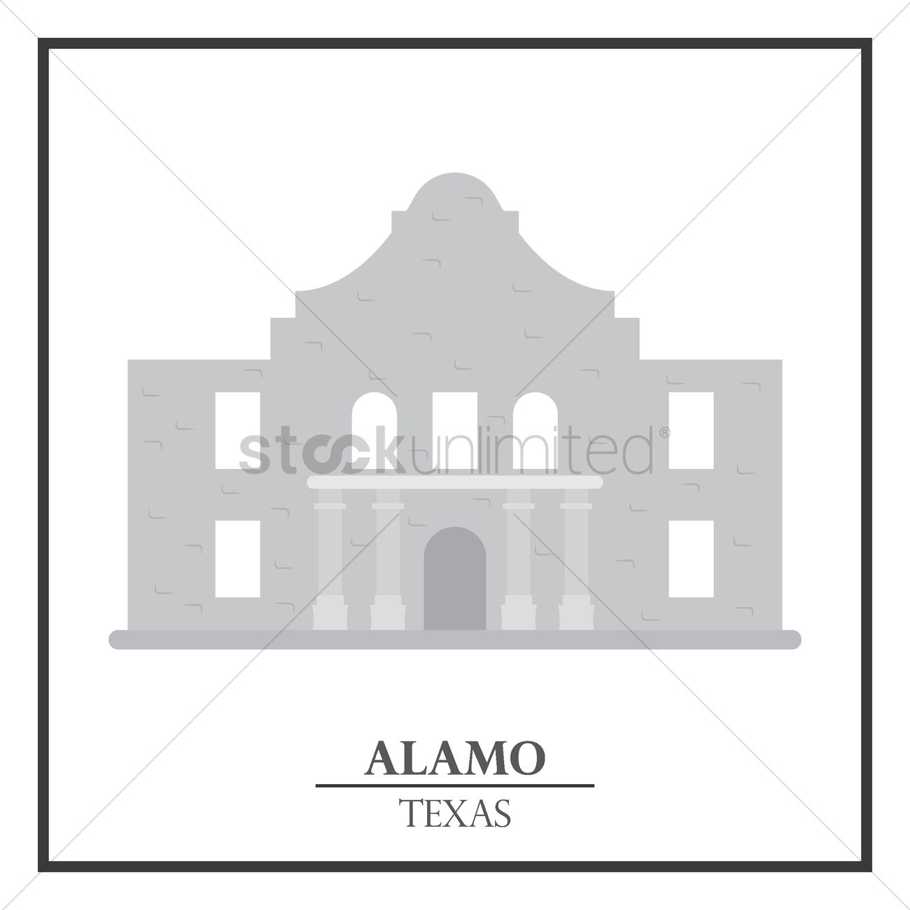 1300x1300 Alamo Vector Image