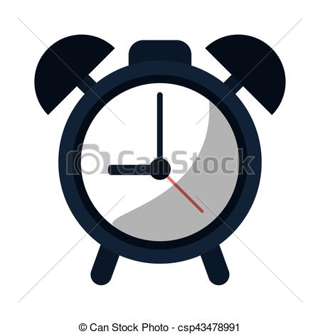 450x470 Clock Time Watch Alarm Vector Illustration Eps 10.