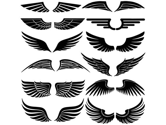 570x429 Wings Feather Angel Heaven Decoration Freedom Flight Alas Etsy