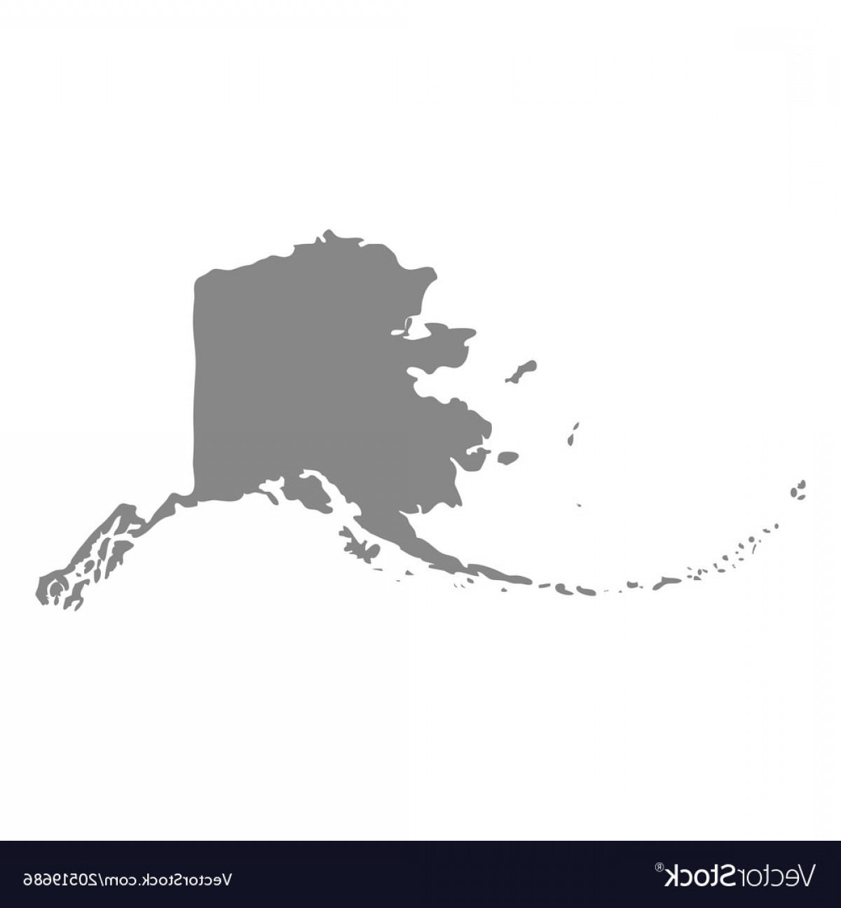 1200x1296 Map Of The Us State Of Alaska Vector Shopatcloth