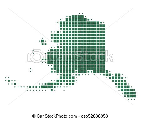 450x380 Map Of Alaska Clipart Vector