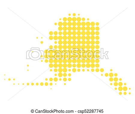 450x380 Map Of Alaska Eps Vector