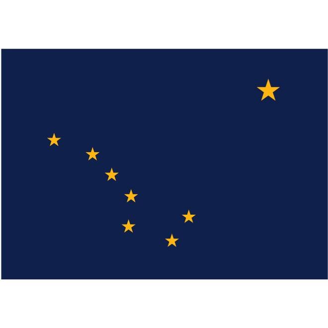 660x660 Alaska Vector Flag