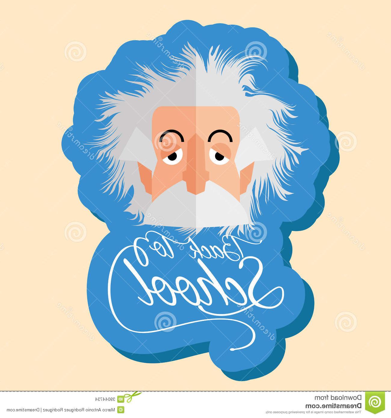 1300x1390 Top Funny Albert Einstein Cartoon Portrait Isolated Vector Image