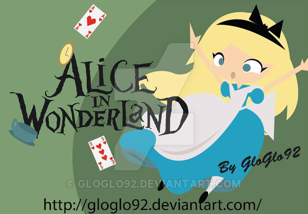 600x417 Alice In Wonderland Vector By Gloglo92