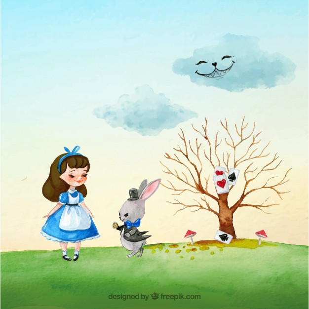 626x626 Fantasy Story Alice In Wonderland Vector Free Download