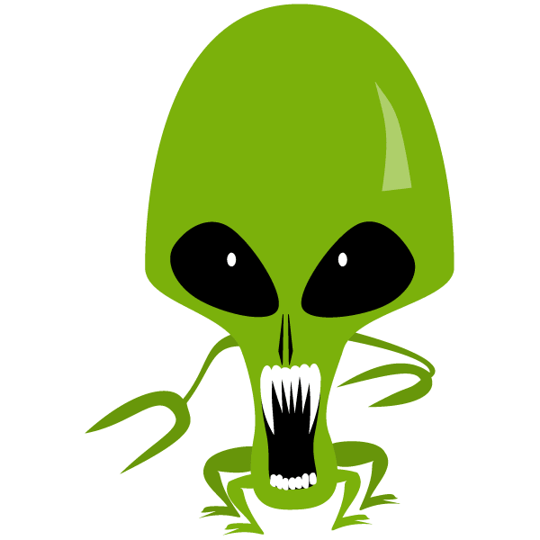 600x600 Alien Vector Art 123freevectors
