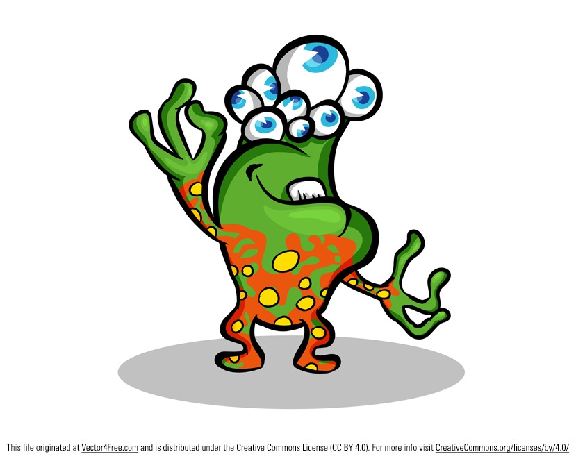 829x664 Free Alien Vector Graphics