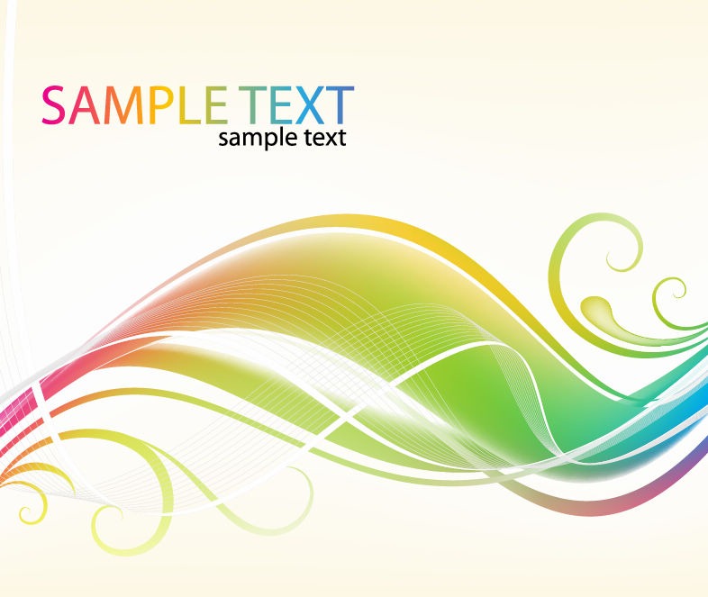 786x663 Abstract Colorful Swirl Waves Vector Background Free Vector