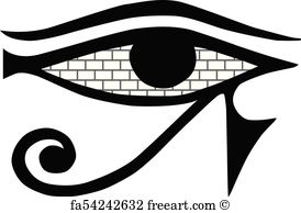 274x194 Free Art Print Of All Seeing Eye Symbol, Vector Illustration