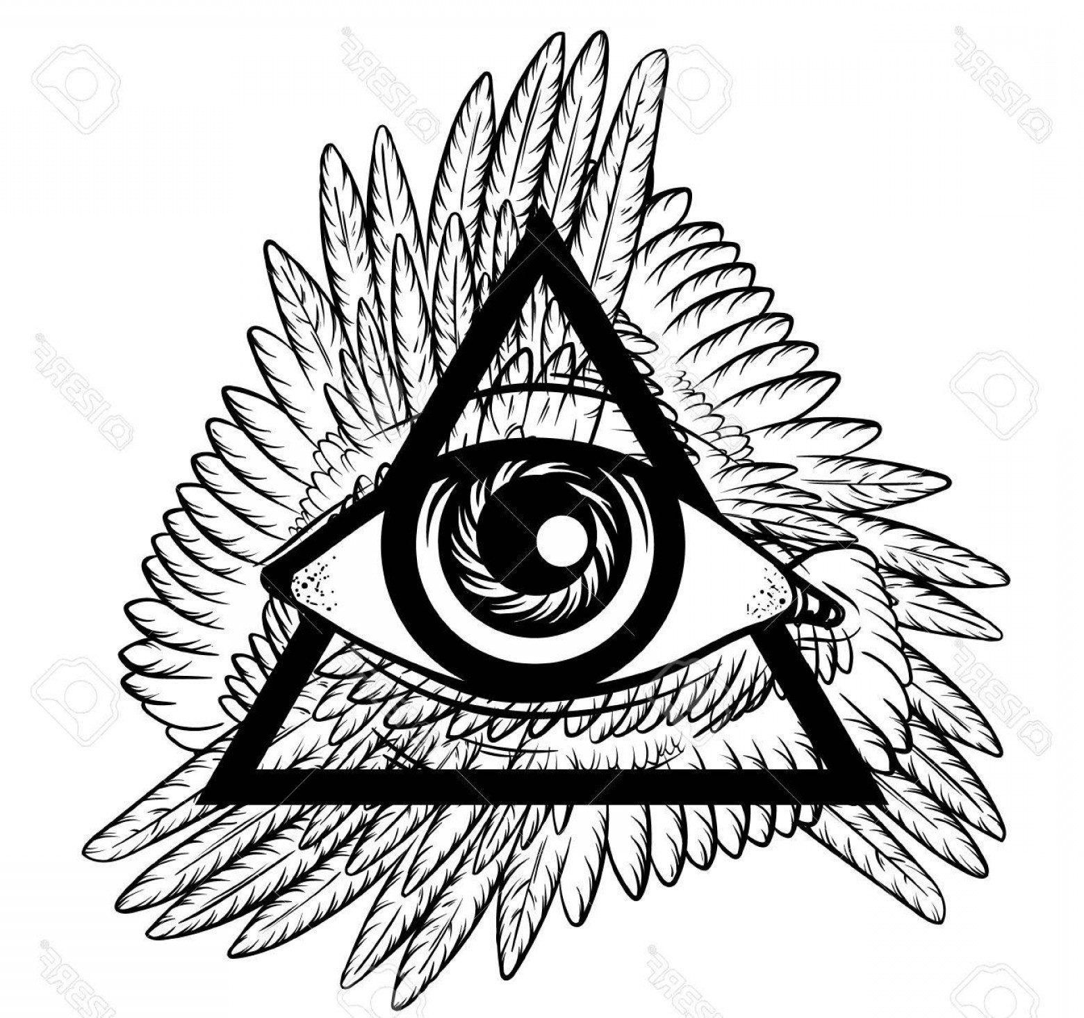 All Seeing Eye Vector at GetDrawings | Free download