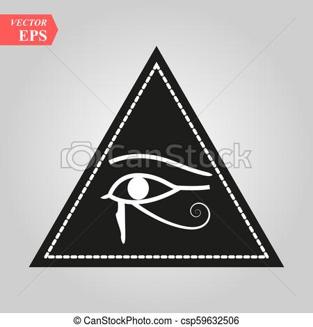 450x470 All Seeing Eye, Magical Element, Eye, Triangle, Tattoo Design