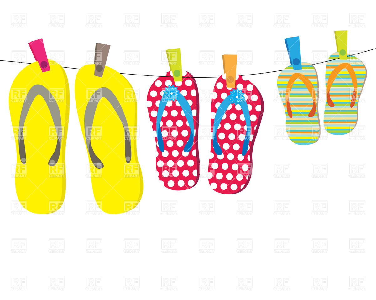 1200x958 Flip Flops For All Family Vector Image Vector Artwork Of Objects