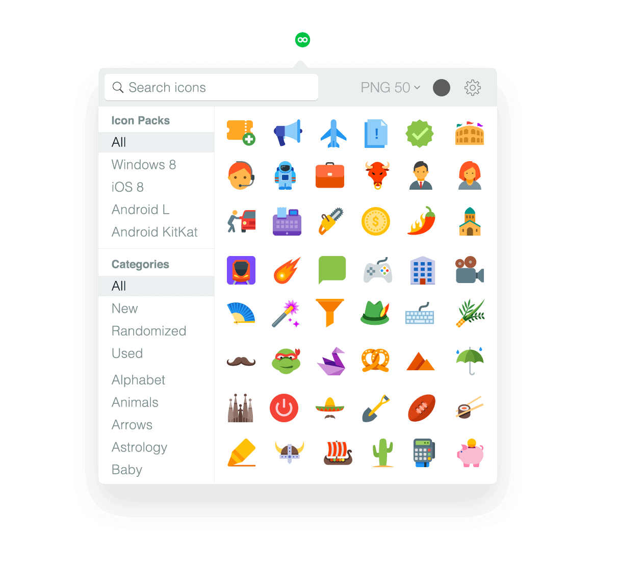 1212x1102 Material Design Icons