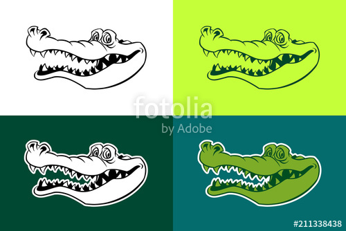 500x334 Alligator Vector Outline Silhouettes Stock Image And Royalty Free