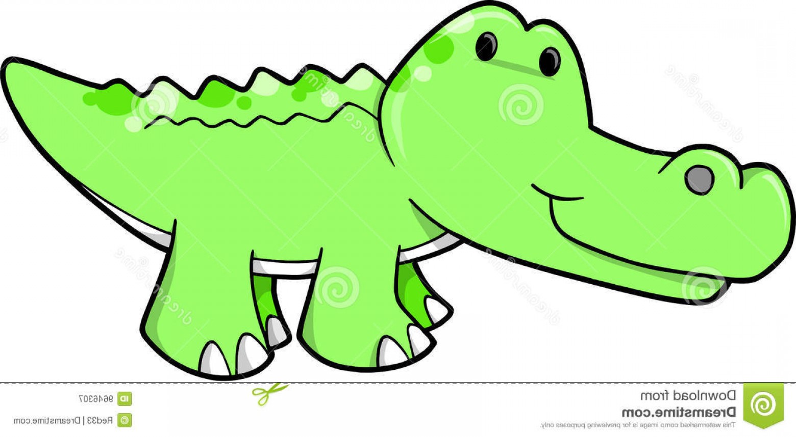 1560x858 Royalty Free Stock Photography Cute Alligator Vector Illustration