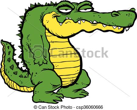 450x361 Alligator Cartoon Vector.