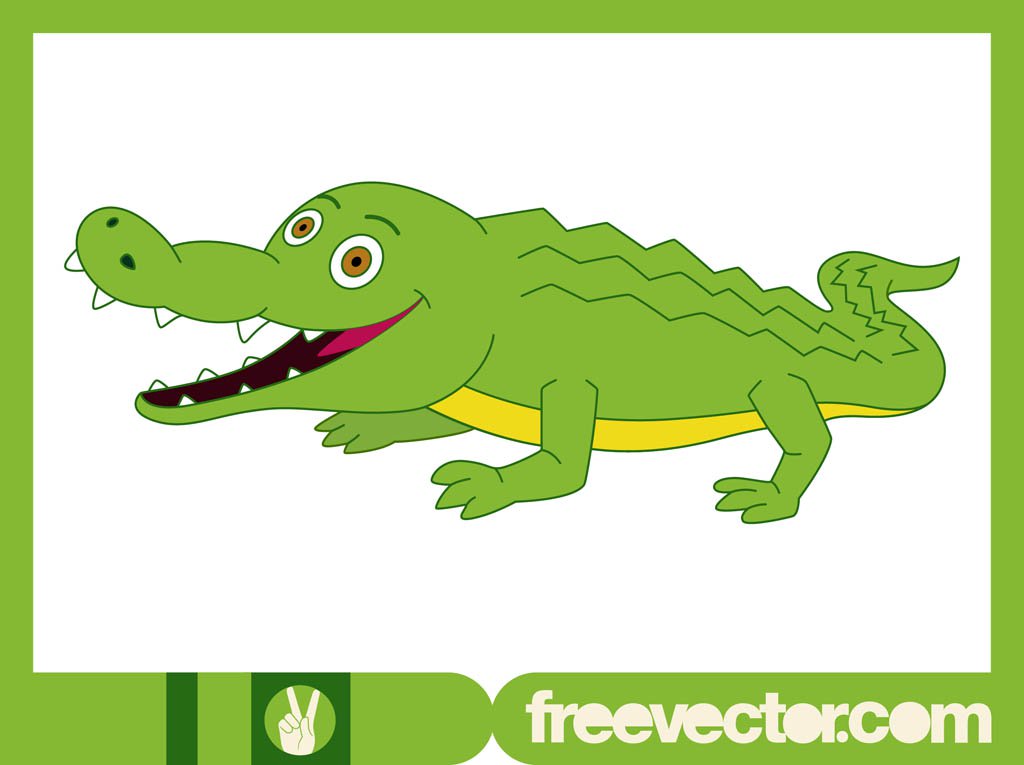 1024x765 Happy Crocodile Vector Art Amp Graphics