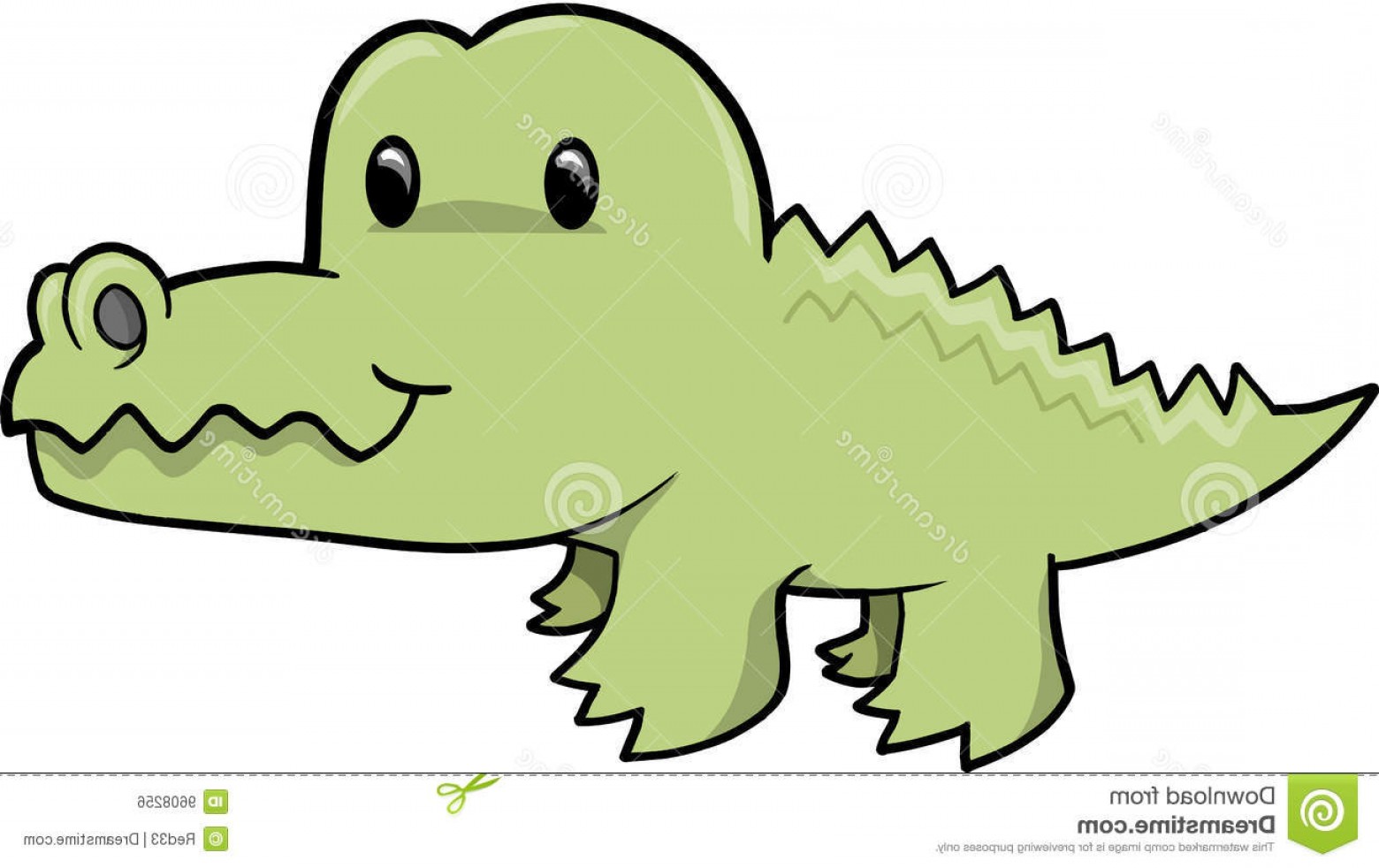 1560x982 Royalty Free Stock Image Cute Alligator Vector Illustration Image