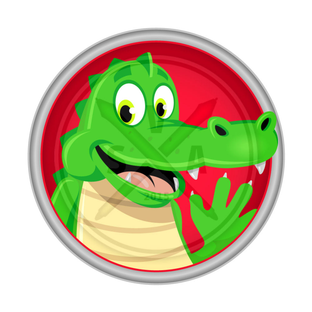 999x999 Stock Cartoon Crocodile
