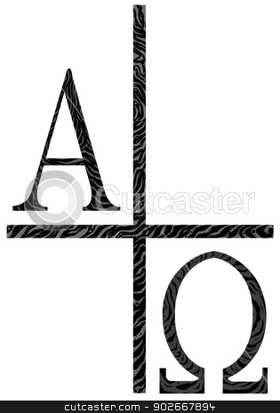 315x464 Alpha And Omega Symbol. Stock Vector